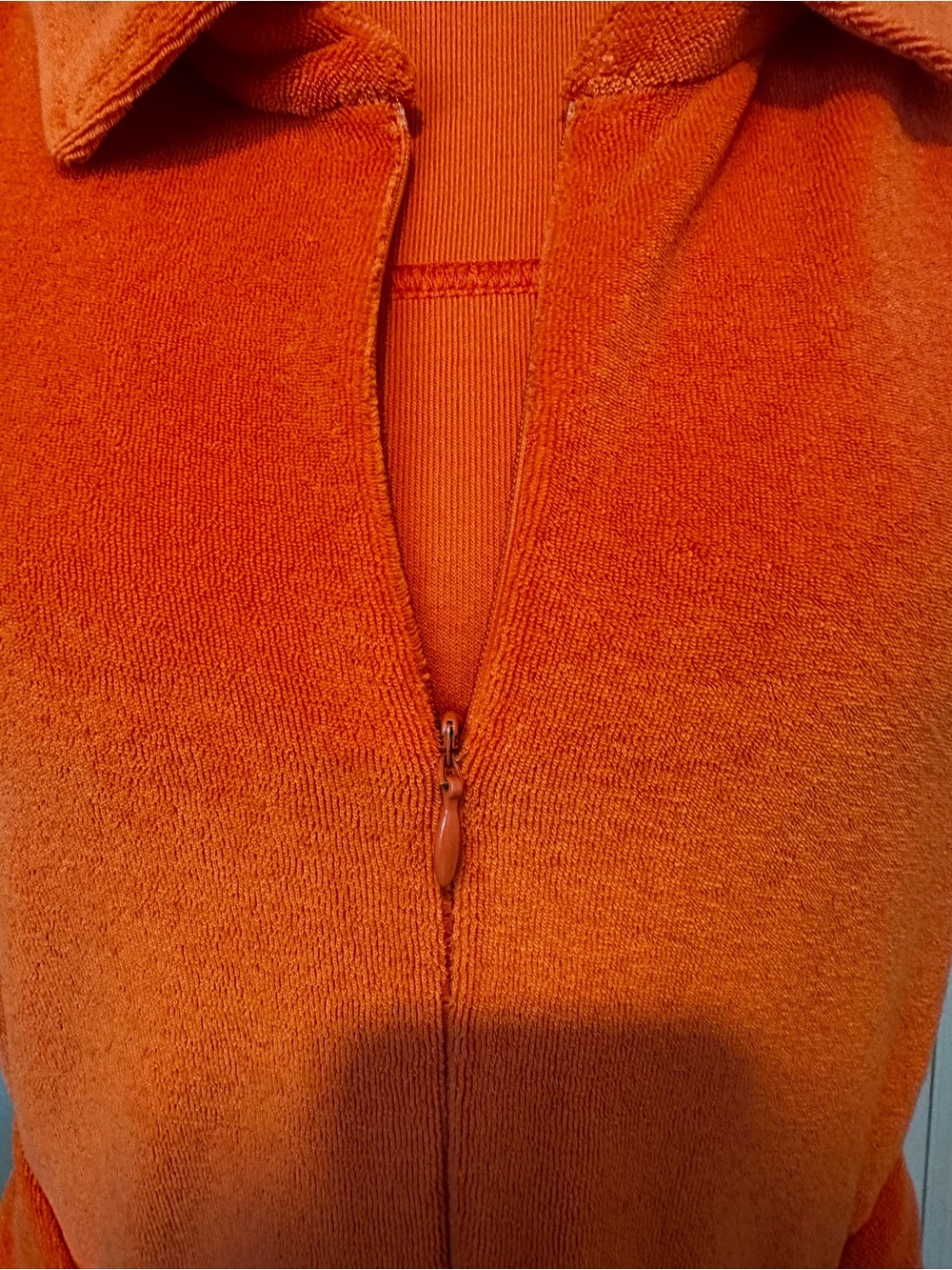 ME+EM Bright Orange Sleeveless Collared Jumpsuit with Tie Waist - Picture 3 of 6